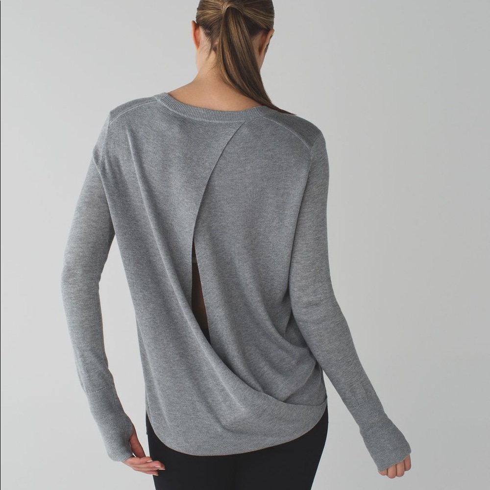 Lululemon Bring it Backbend open back sweater